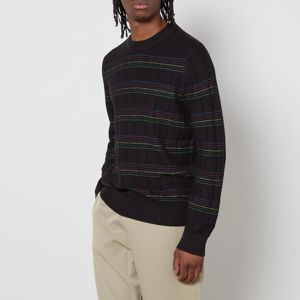 Paul Smith Striped Cotton-Knit Crew-Neck Jumper - S